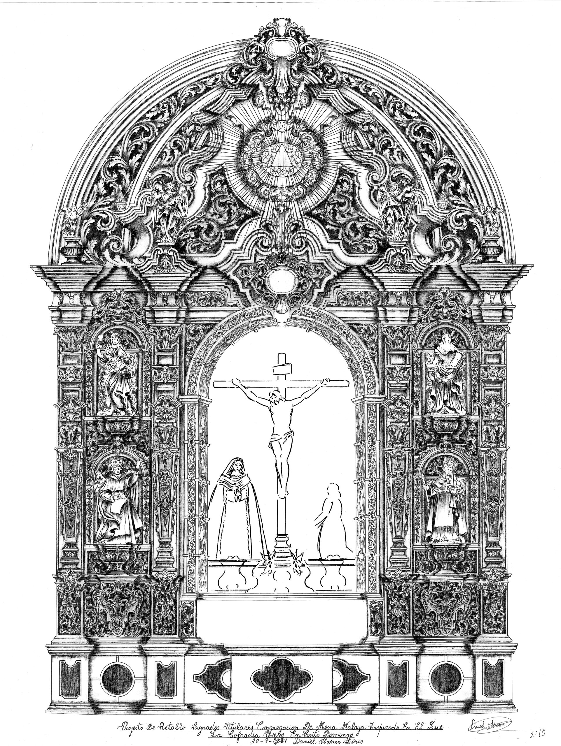 Peanas imitación madera - Repisa para figuras religiosas - Peana